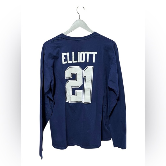 Fanatics NFL Pro Line Cowboys Ezekiel Elliott Long-Sleeve Tee – Size Large - Picture 2 of 3
